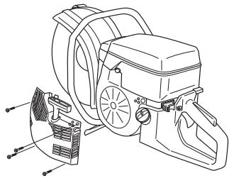 HUSQVARNA K1250 RAIL - Remplacement d'une corde de lanceur rompue ou usée - 3