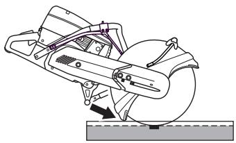 HUSQVARNA K1250 RAIL - Protection du disque découpeur - 1
