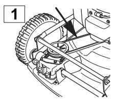 HUSQVARNA LC53 E - Indstilling af koblingswire - 4