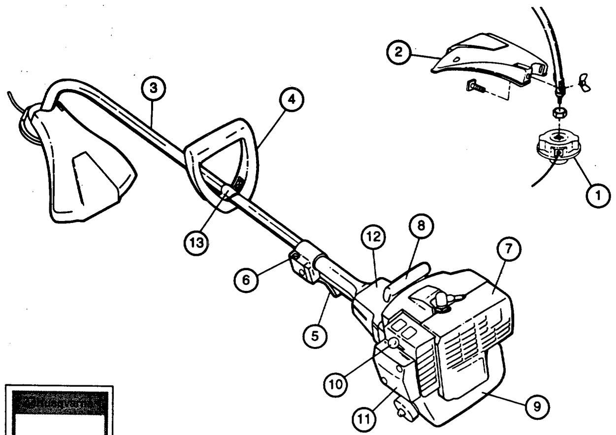 HUSQVARNA MONDO - IDENTIFICATION DES PIECES - 1