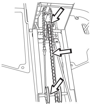 HUSQVARNA PF 21 - Chaînes dans le tunnel du cadre - 1