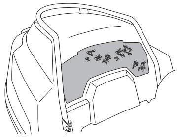 HUSQVARNA PF 21 - Vérification de la prise d'air de refroidissement du moteur - 1