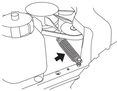 HUSQVARNA PF 21 - Remplacement de la courroie de la pompe hydraulique PR 17 AWD et PF 21 AWD - 1