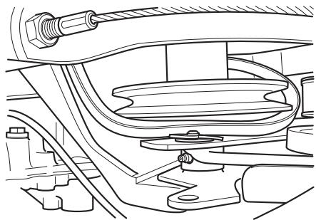 HUSQVARNA PF 21 - Remplacement de la courroie de la pompe hydraulique PR 17 AWD et PF 21 AWD - 5