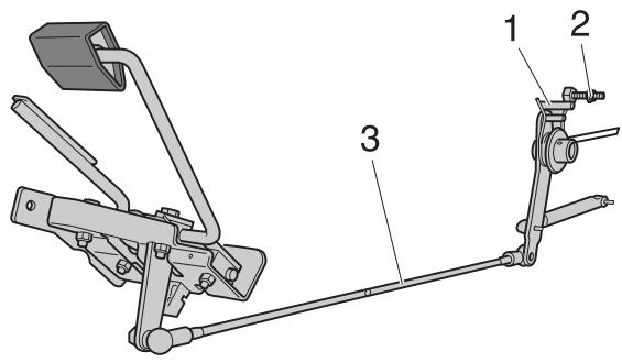 HUSQVARNA PT 26D - Réglage de la commande hydrostatique - 1