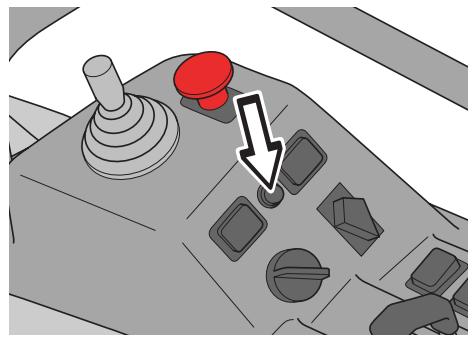 HUSQVARNA PT 26D - Bouton-poussoir de l'avertisseur sonore (option kit circulation) - 1