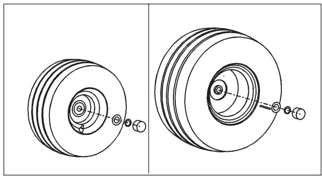 HUSQVARNA RBH 180 - DEMONTAGE DES ROUES (FIG. 27) - 1