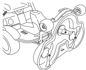 HUSQVARNA RIDER 16 C - Mise en position d'entretien - 8