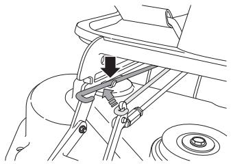 HUSQVARNA RIDER 16 C - Mise en position d'entretien - 6