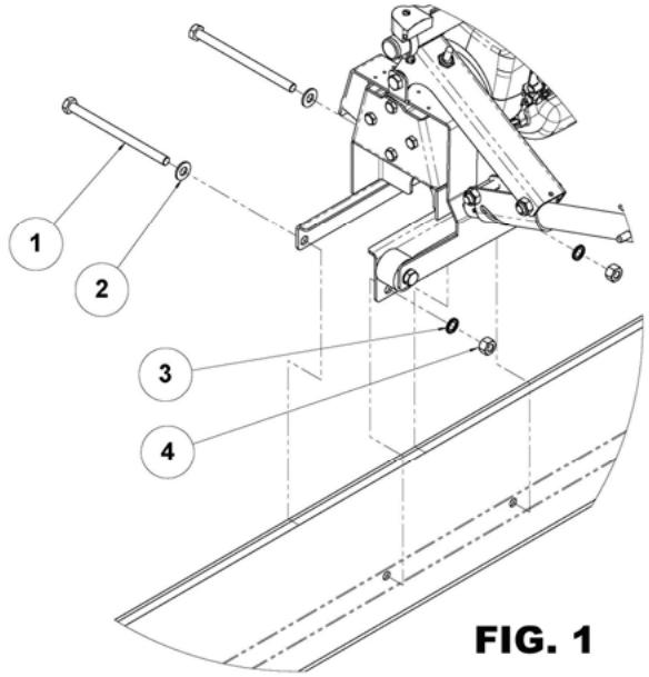 HUSQVARNA RVL 300 - Montage de la Règle [FIG. 1] - 1