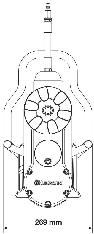 HUSQVARNA WS 482 HF - Dimensiones - 2