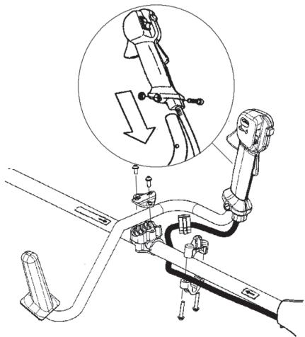 HUSQVARNA 129R - Montaje del manillar - 1