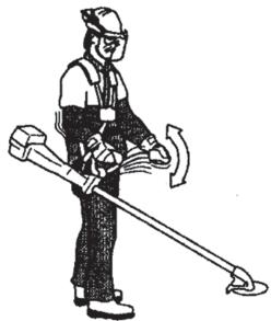 HUSQVARNA 129R - Jämn axelbelastning - 2