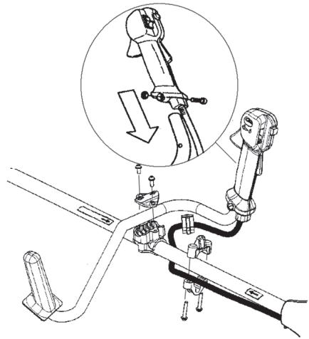 HUSQVARNA 129R - YcTaHOBka pyKoTkn - 1