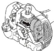 HUSQVARNA 129R - Tlmić výfuku - 1