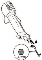 HUSQVARNA 129R - Adjusting the start throttle speed - 1