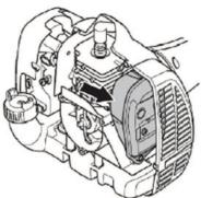 HUSQVARNA 129R - Ljuddampare - 1
