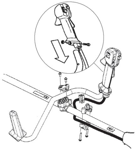 HUSQVARNA 129R - Upevnenie drzadla - 1