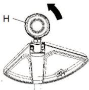 HUSQVARNA 129R - Fitting the trimmer guard and trimmer head - 2