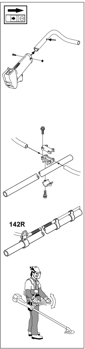 HUSQVARNA 39R - Assembling the handlebars - 1