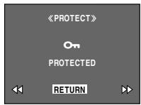 JVC GR-D230E - Pour retirer la protection du fichier actuellement affiché - 2