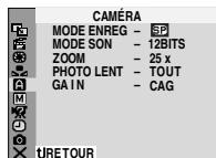 JVC GR-D280E - Manuel des menus secondaires - 3