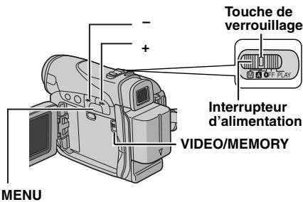 JVC GR-D280E - Modification des réglages des menus - 1