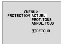 JVC GR-D280E - Pour protéger le fichier actuellement affiché - 1