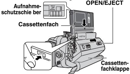 JVC GR-D815E - Einlegen/Entnehmen einer Cassette - 1