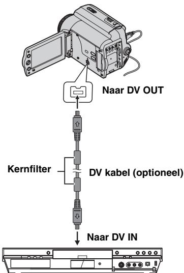 JVC GR-D815E - Kopiëren Naar Een Videoapparaat Dat Is Voorzien Van Een DV-aansluiting (Digitaal Kopiëren) - 1
