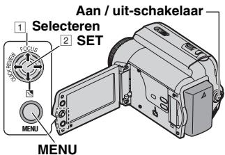 JVC GR-D815E - De Menu-instellingen Wijzigen - 1