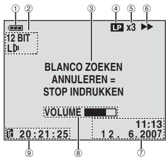JVC GR-D815E - Aanduidingen Op Het LCD-scherm - 2