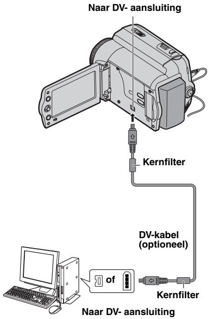 JVC GR-D815E - Op Een Personal Computer Aansluiten - 1