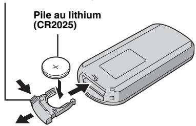 JVC GR-D822E - Pour réinsérer la pile - 1
