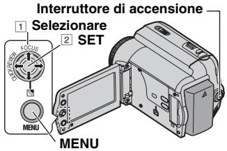JVC GR-D822E - Modifica Delle Impostazioni Dei Menu - 1