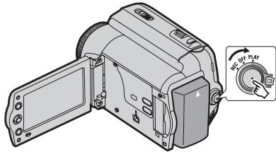 JVC GR-D822E - Régler l'interrupteur d'alimentation sur "PLAY" (13). - 1