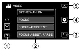 JVC GZ-HM960BE - Menu-Bildschirm - 1