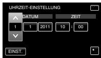 JVC GZ-HM960BE - Stellen Sie Datum und Zeit ein. - 1