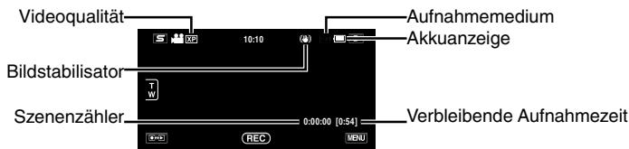 JVC GZ-HM960BE - Anzeigen während der Videoaufnahme - 1
