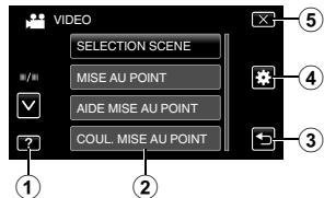 JVC GZ-HM960BE - Écran menu - 1