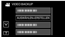 JVC GZ-HM960BE - Dateien zum Kopieren auswahlen - 1
