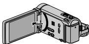 JVC GZ-HM960BE - Klappen Sie den LCD-Monitor auf. - 1