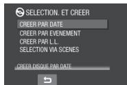 JVC GZ-MG460EF - Sélectionner le menu désiré. - 1