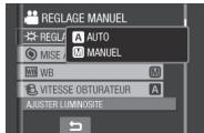 JVC GZ-MG460EF - Réglage manuel dans les menus de fonction - 2