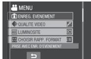 JVC GZ-MG460EF - Sélectionner [ENREG. EVENEMENT]. - 1