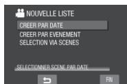 JVC GZ-MG460EF - Création d'une liste de lecture - 3