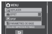 JVC GZ-MG460EF - Sélectionner [DPOF]. - 1