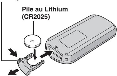 JVC GZ-MG460EF - Pour réinsérer la pile - 1