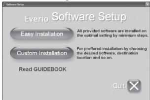 JVC GZ-MG460EF - Cliquer sur [Easy Installation]. - 1
