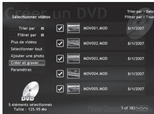 JVC GZ-MG460EF - Cliquer sur la case à cocher du fichier désiré. - 1